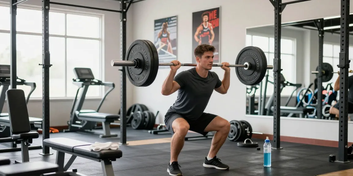 Männlicher Athlet hebt Gewichte in einem modernen Fitnessstudio und betont die Vorteile von Prime Pharma Steroiden für die Fitness.