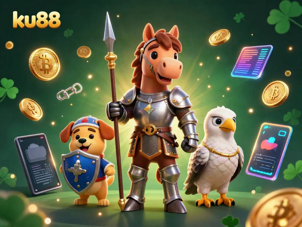 Experience gaming excitement at ku88 with a vibrant medieval knight scene powered by crypto.