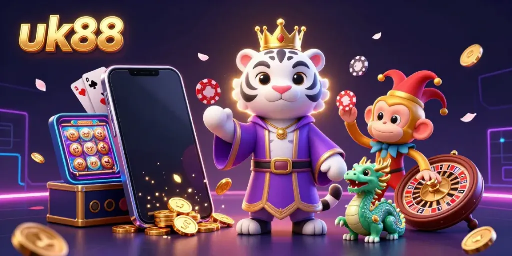 Experience exciting gameplay at uk88 with stunning visuals of vibrant casino elements.