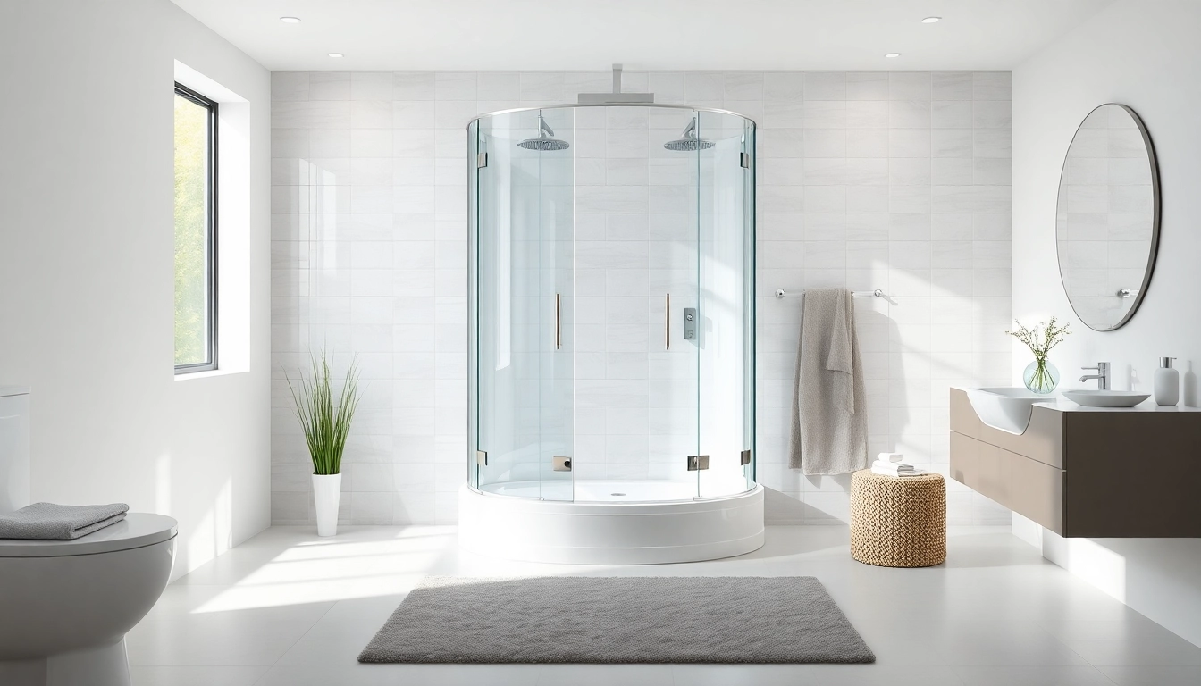 Genießen Sie die stilvolle sonni Duschkabine 100x100 in einem eleganten Badezimmer-Design.