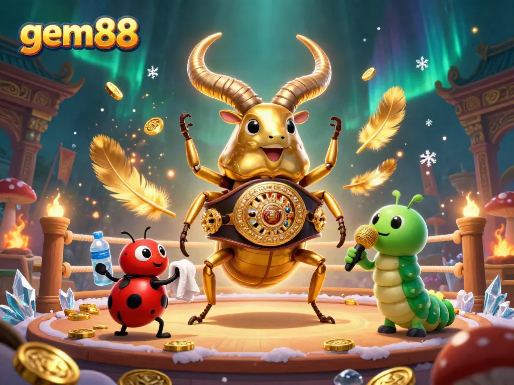 Experience thrilling gameplay with gem88's lively casino scene featuring unique characters and vibrant elements.