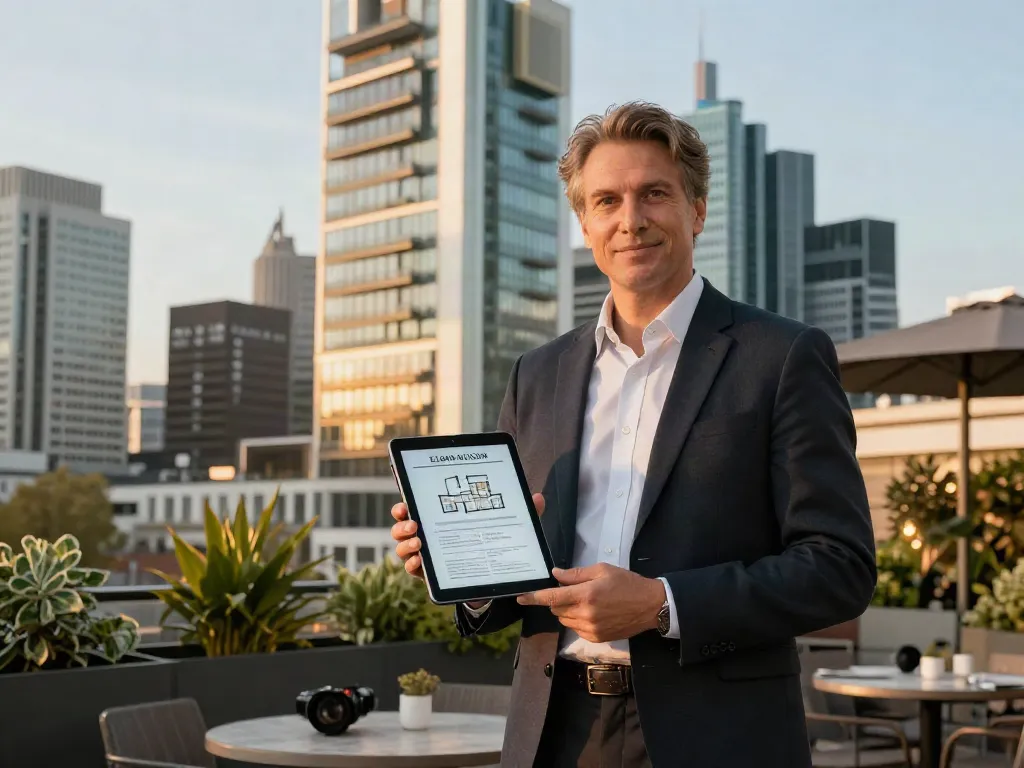 Bester Immobilienmakler Frankfurt präsentiert luxuriöse Eigentumswohnungen in der Frankfurter Skyline.