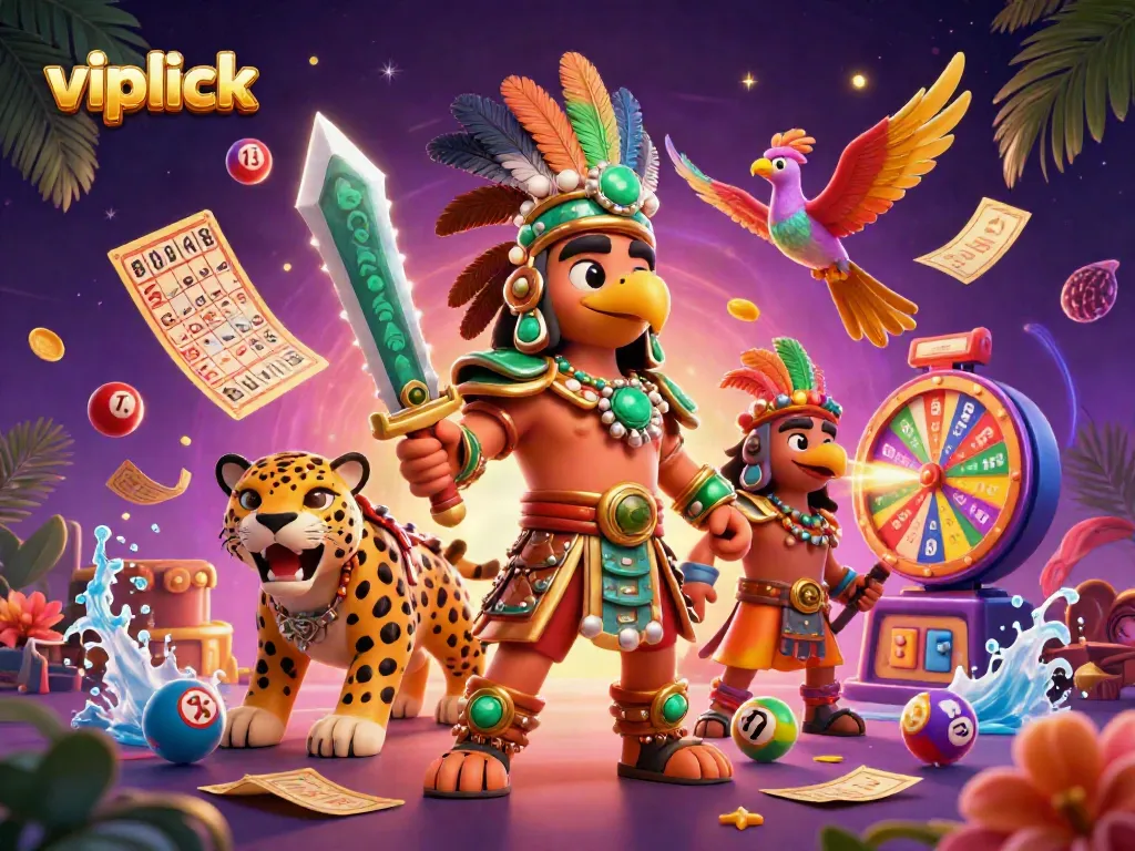 Join the excitement of vipluck with colorful lottery elements and dynamic gameplay visuals.