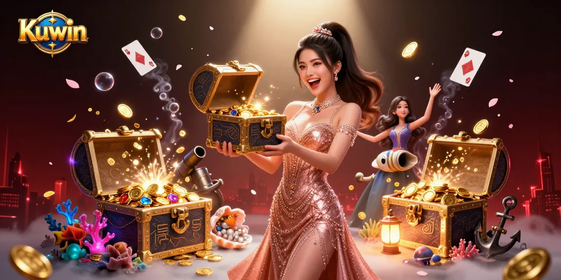 Kuwin offers an exhilarating treasure chest of games with vibrant visuals, showcasing winning opportunities.