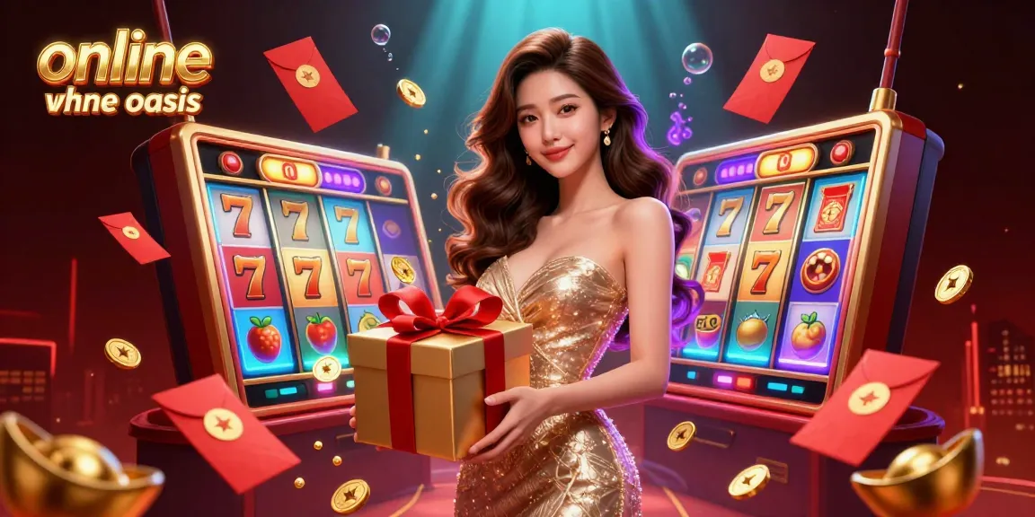 Experience online casino ohne oasis with vibrant games and festive elements showcasing high-stakes excitement.