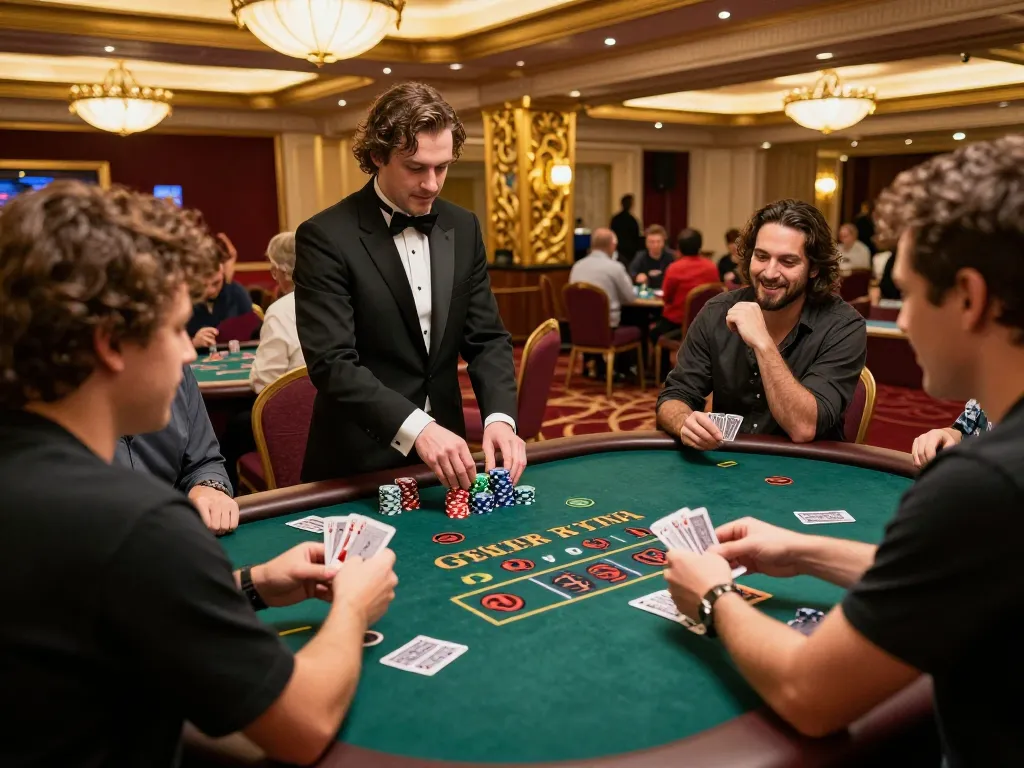 lc88 players engaged in a thrilling blackjack game, showcasing strategic gameplay and excitement.