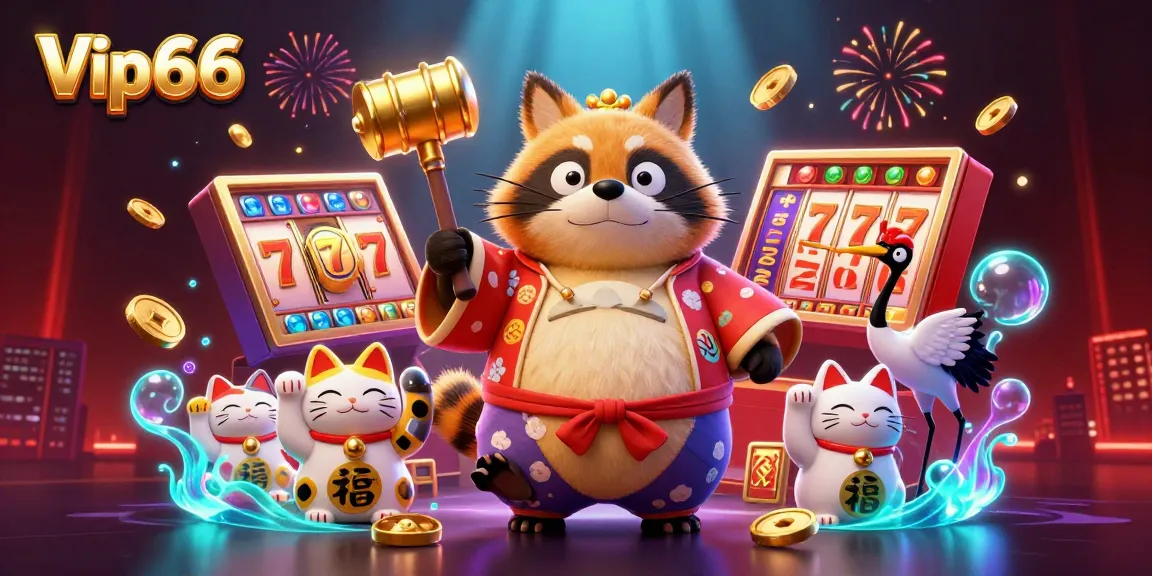 Spin the slots with Vip66’s cheerful tanuki, magical background, and dynamic game elements.