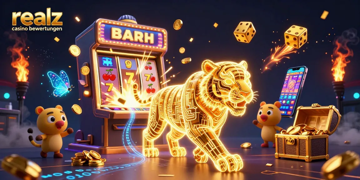 Erleben Sie die aufregenden realz casino bewertungen mit einem goldenen Tiger und einem Jackpot.