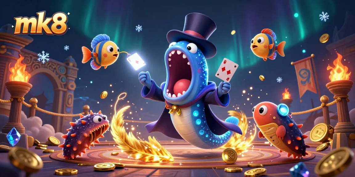 Experience the thrill of mk8 gaming with vibrant underwater casino characters in action.